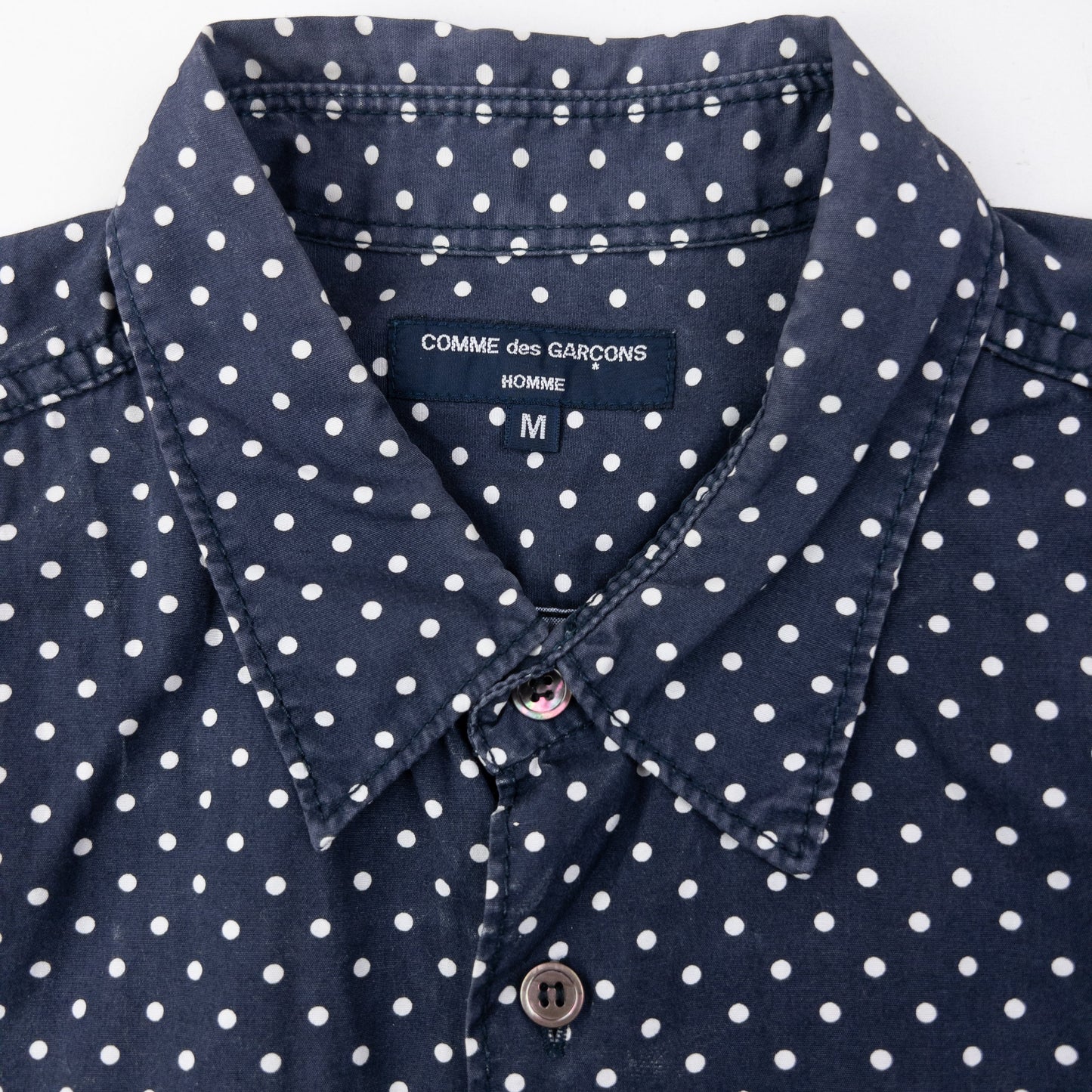Vintage Comme Des Garçons HOMME Long Sleeve Button Up Shirt Size M | Medium, Blue