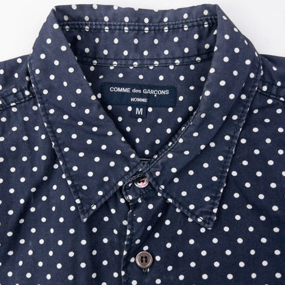 Vintage Comme Des Garçons HOMME Long Sleeve Button Up Shirt Size M | Medium, Blue
