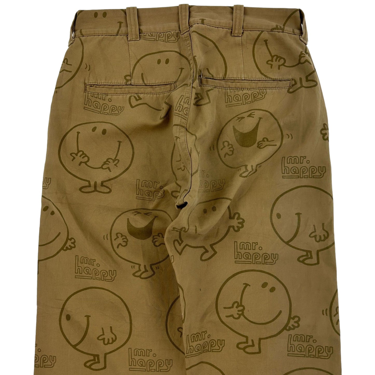 Vintage Mr. Men Print Trousers Size W29