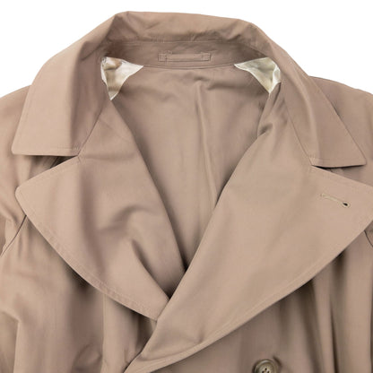 Vintage 2000s Yohji Yamamoto Central Japan Railway Belt Waist Trench Jacket Size L | Large, Beige