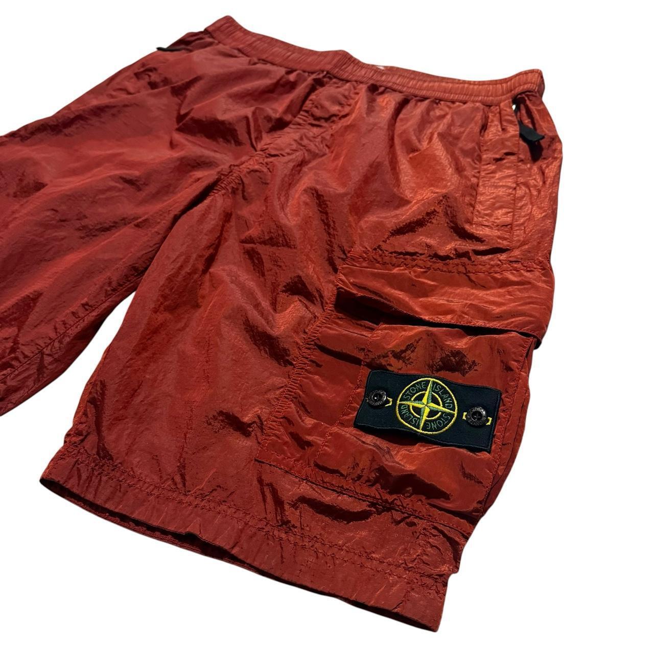 Stone Island Nylon Cargo Shorts | W34, Rust