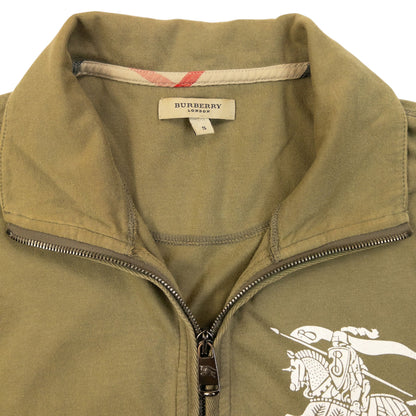 Vintage 2000s Burberry Zip Up Sweatshirt Size S | Small, Green