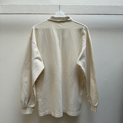 1980’s Stone Island Marina Polo Shirt LS (L) | Large, Beige