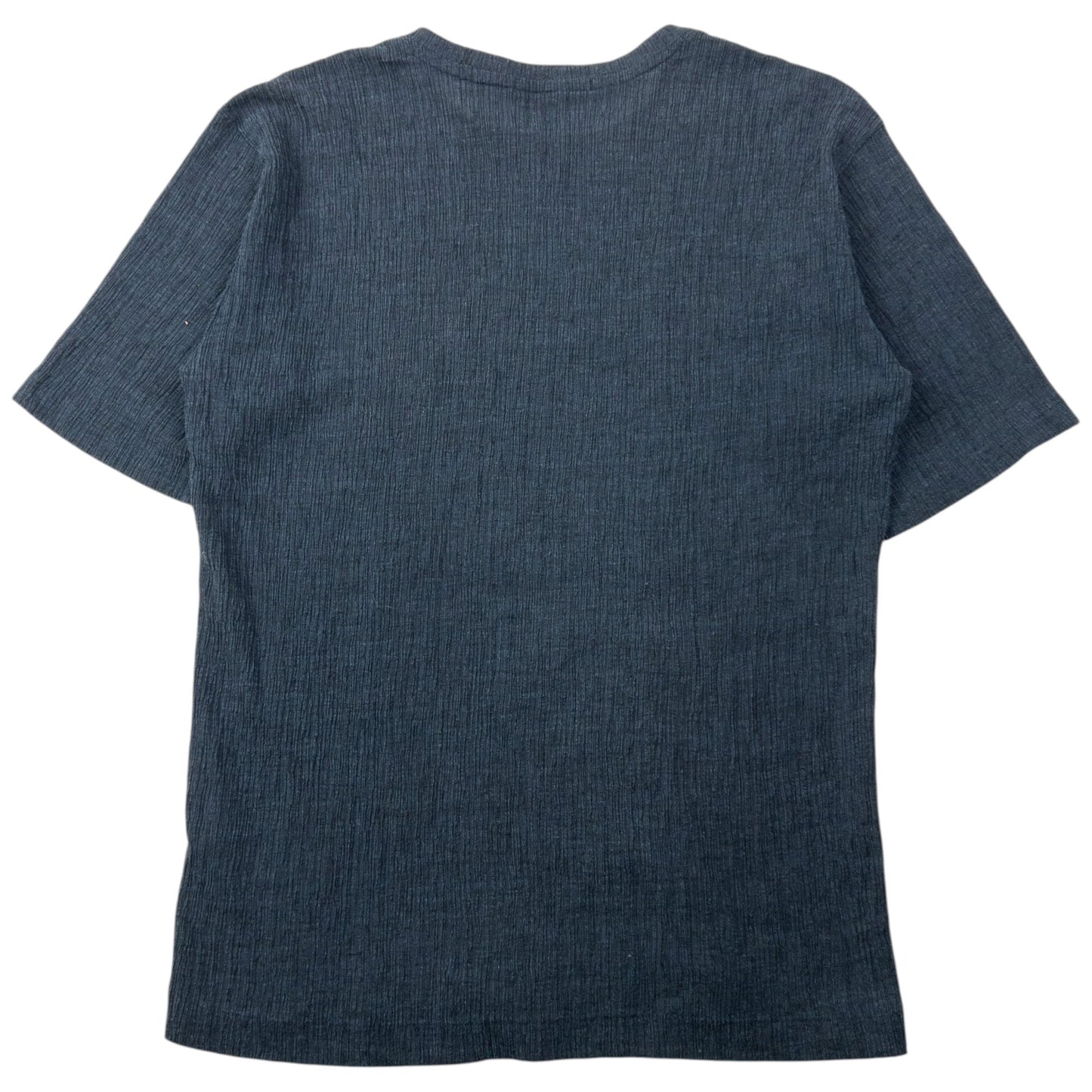 Vintage 2000s Issey Miyake MEN Crinkle T Shirt Size S | Small, Grey