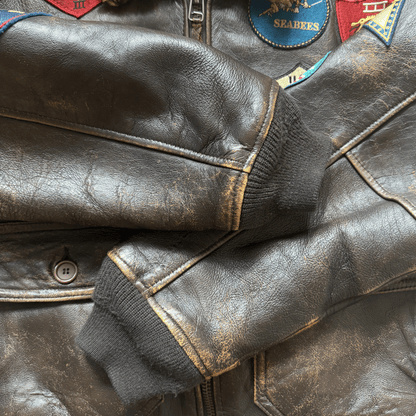 Avirex 1991 Top Gun G-1 Flight Jacket - XS/S | S/M, Brown