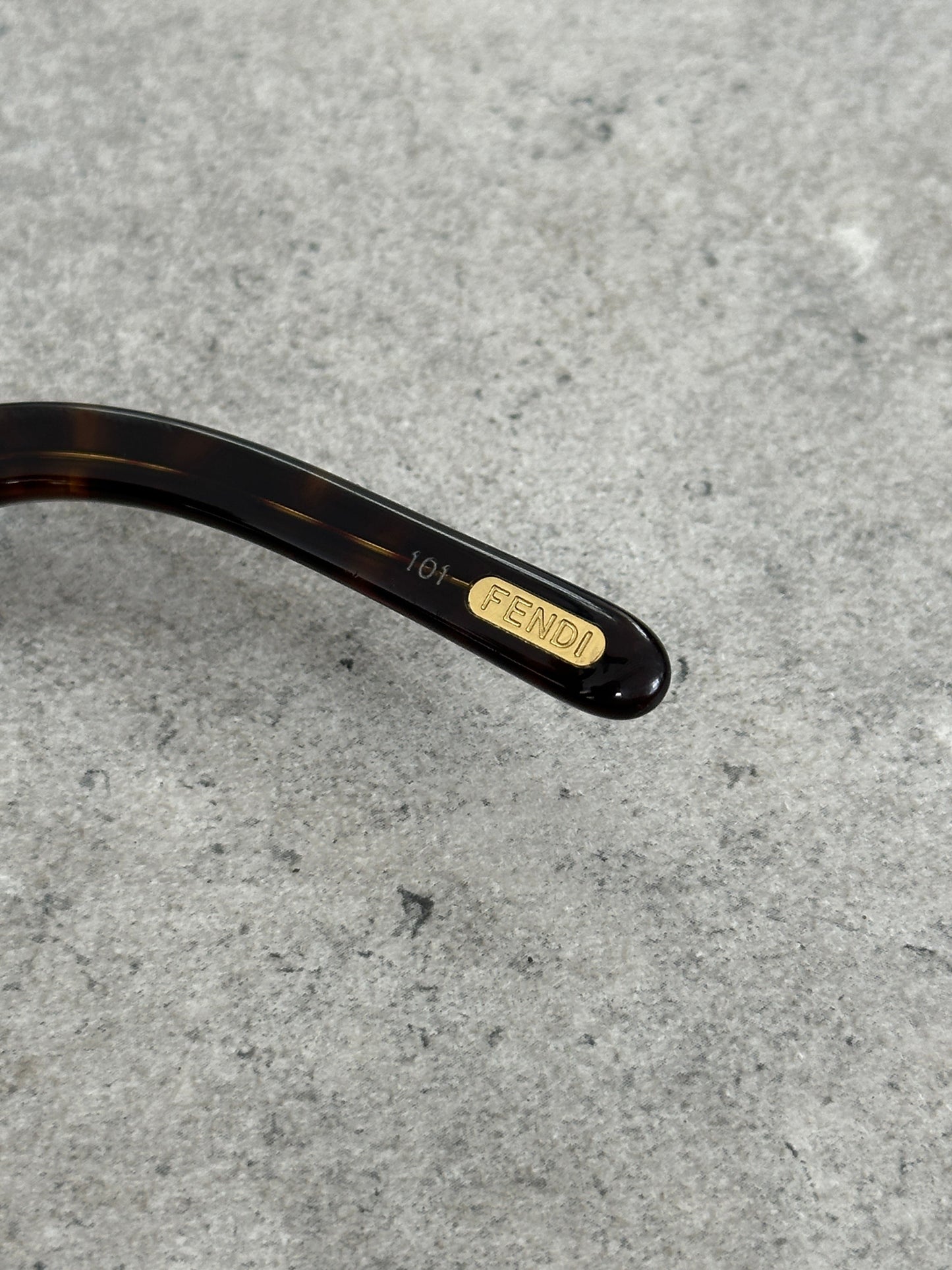 Fendi 2000s Oversized FF Monogram Logo Sunglasses