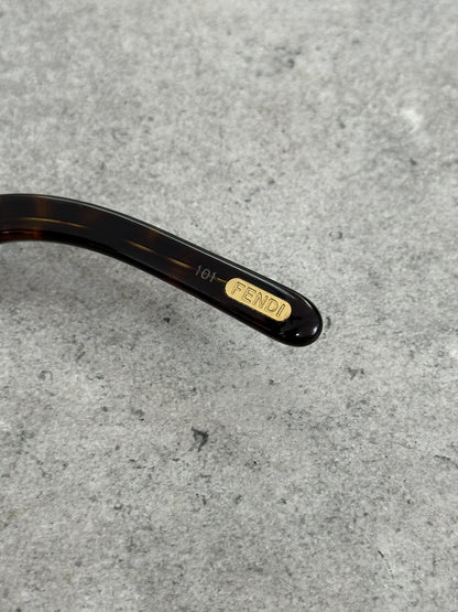 Fendi 2000s Oversized FF Monogram Logo Sunglasses