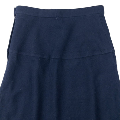 Vintage 2002 Comme Des Garçons Tricot Wool Flared Skirt Womens Size W25 | W25, Navy