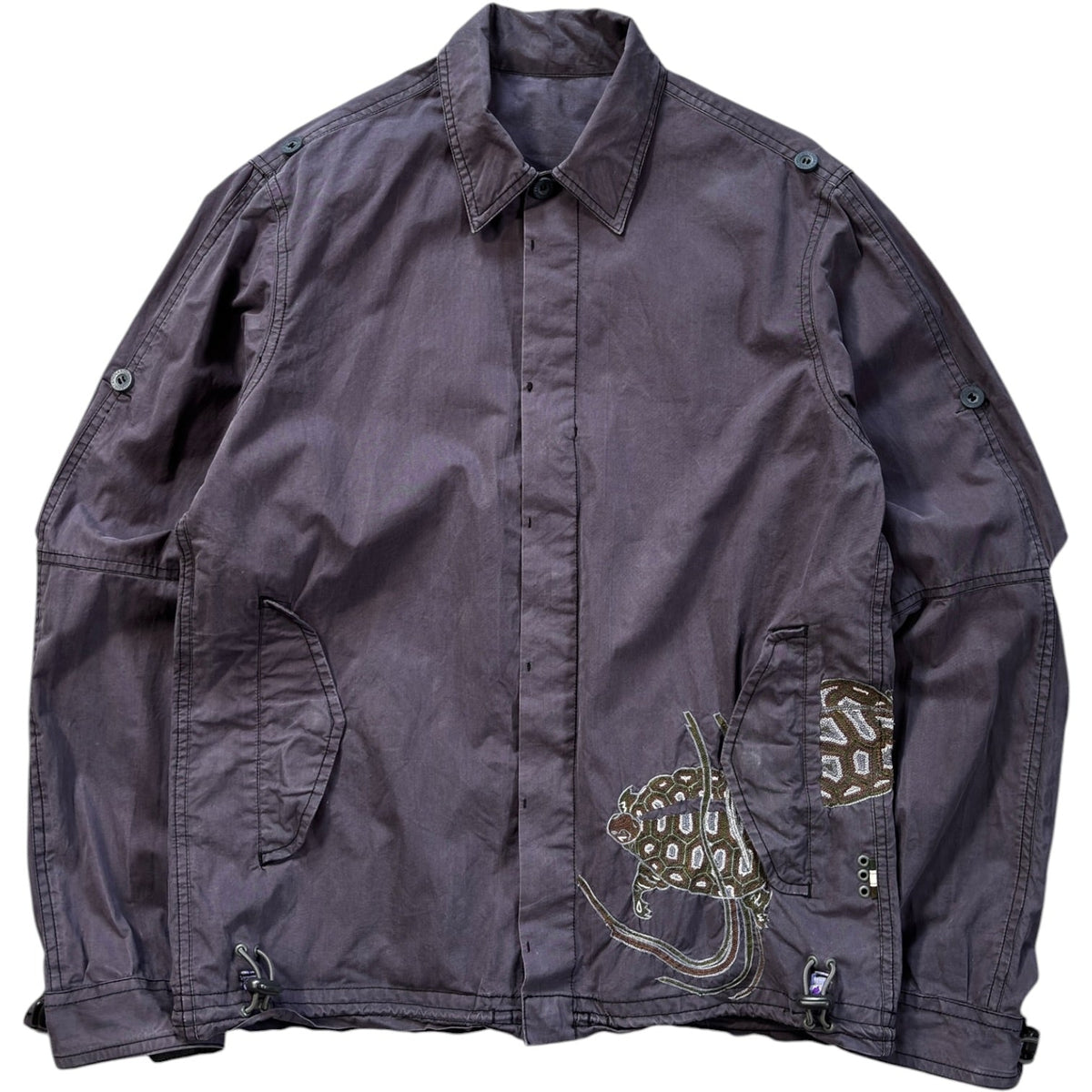 Maharishi 00’s Lightweight Embroidered Turtle Jacket XS | XS, Purple