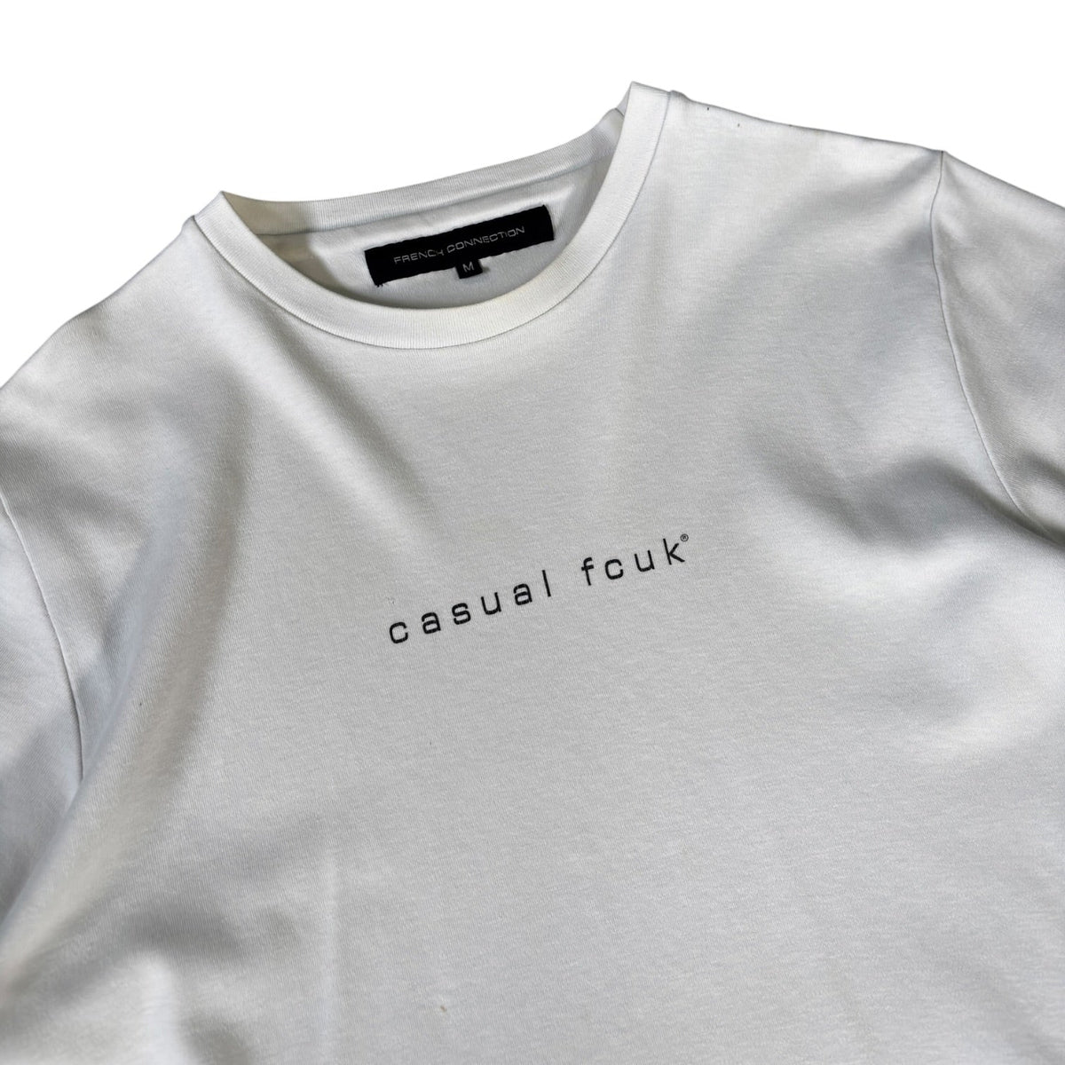 FCUK 00’s “Casual FCUK” Women’s T Shirt Size 12/14 | 12/14, White