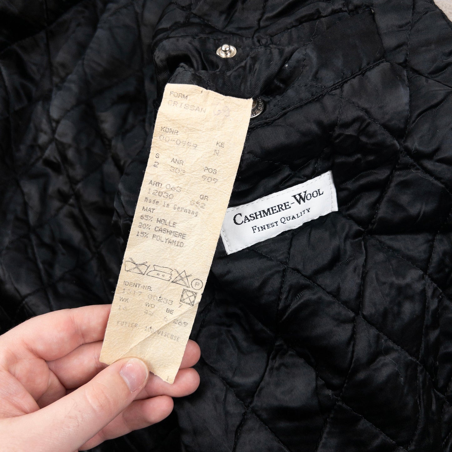 Vintage 90s Hugo Boss Cashmere Bomber Jacket Size XL | XL, Grey