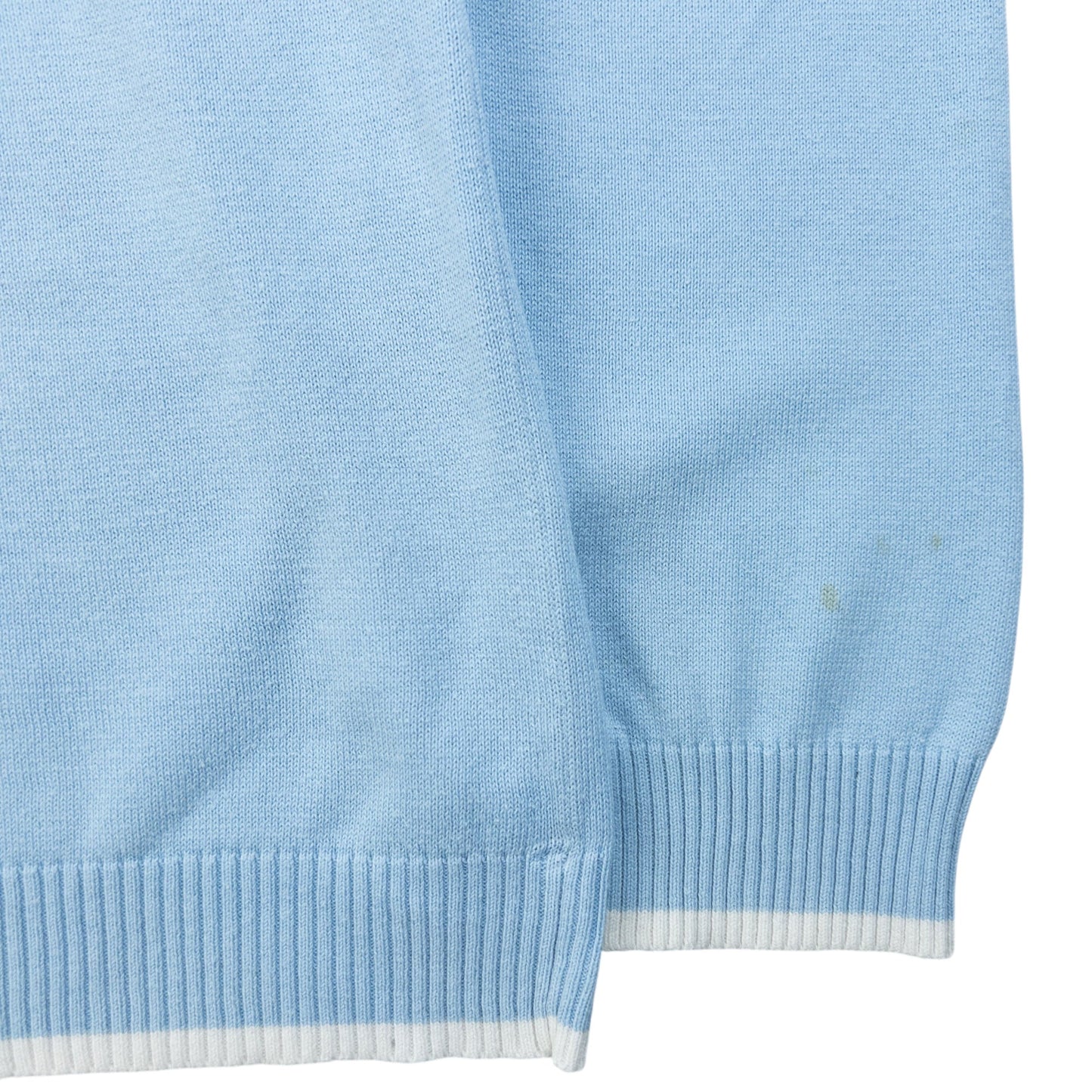 Vintage 2000s YSL Yves Saint Laurent Striped Jumper Size M | Medium, Blue