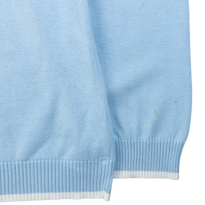 Vintage 2000s YSL Yves Saint Laurent Striped Jumper Size M | Medium, Blue