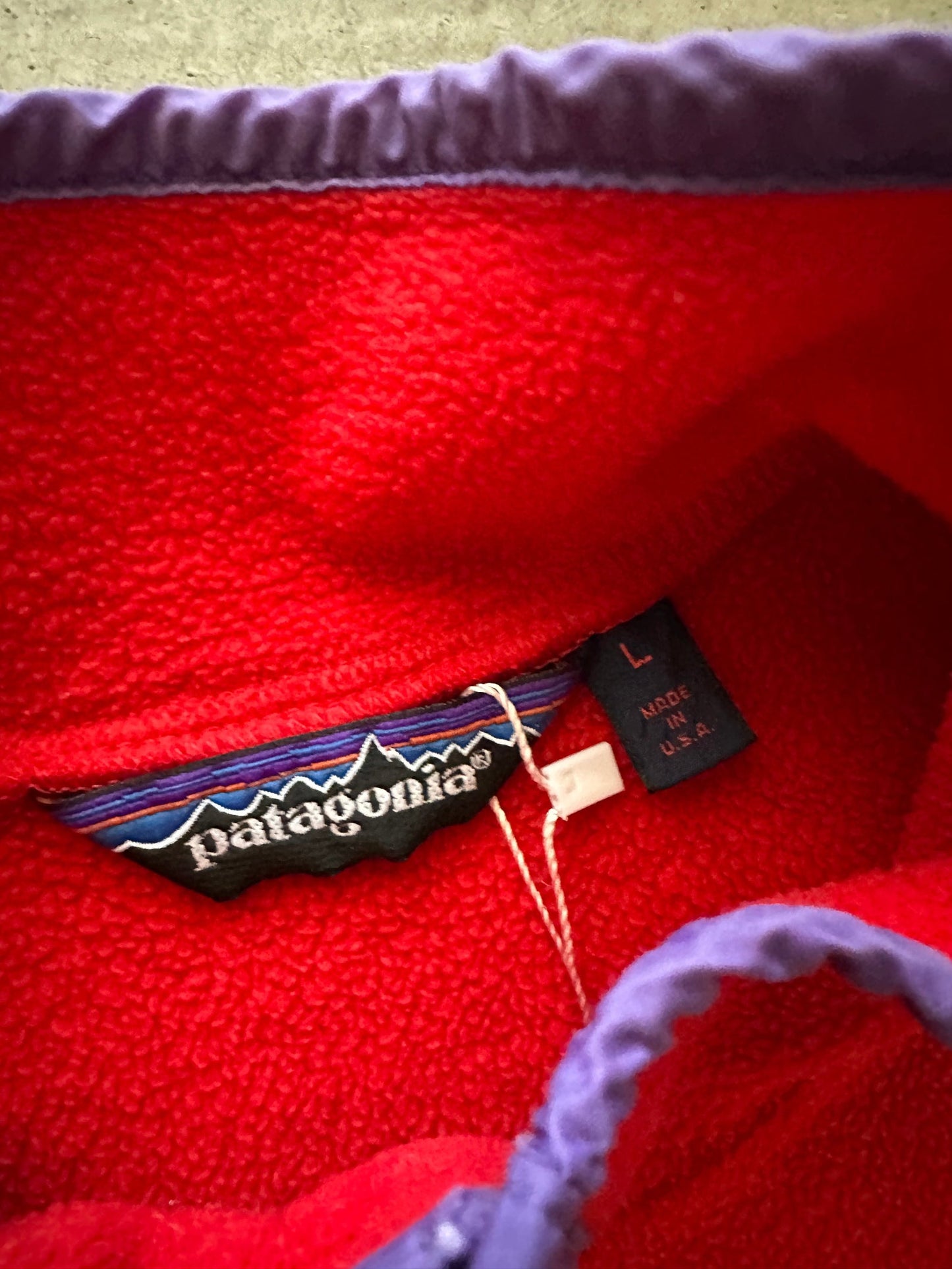 1990’s Patagonia Synchilla Snap-T - L | Red, Red