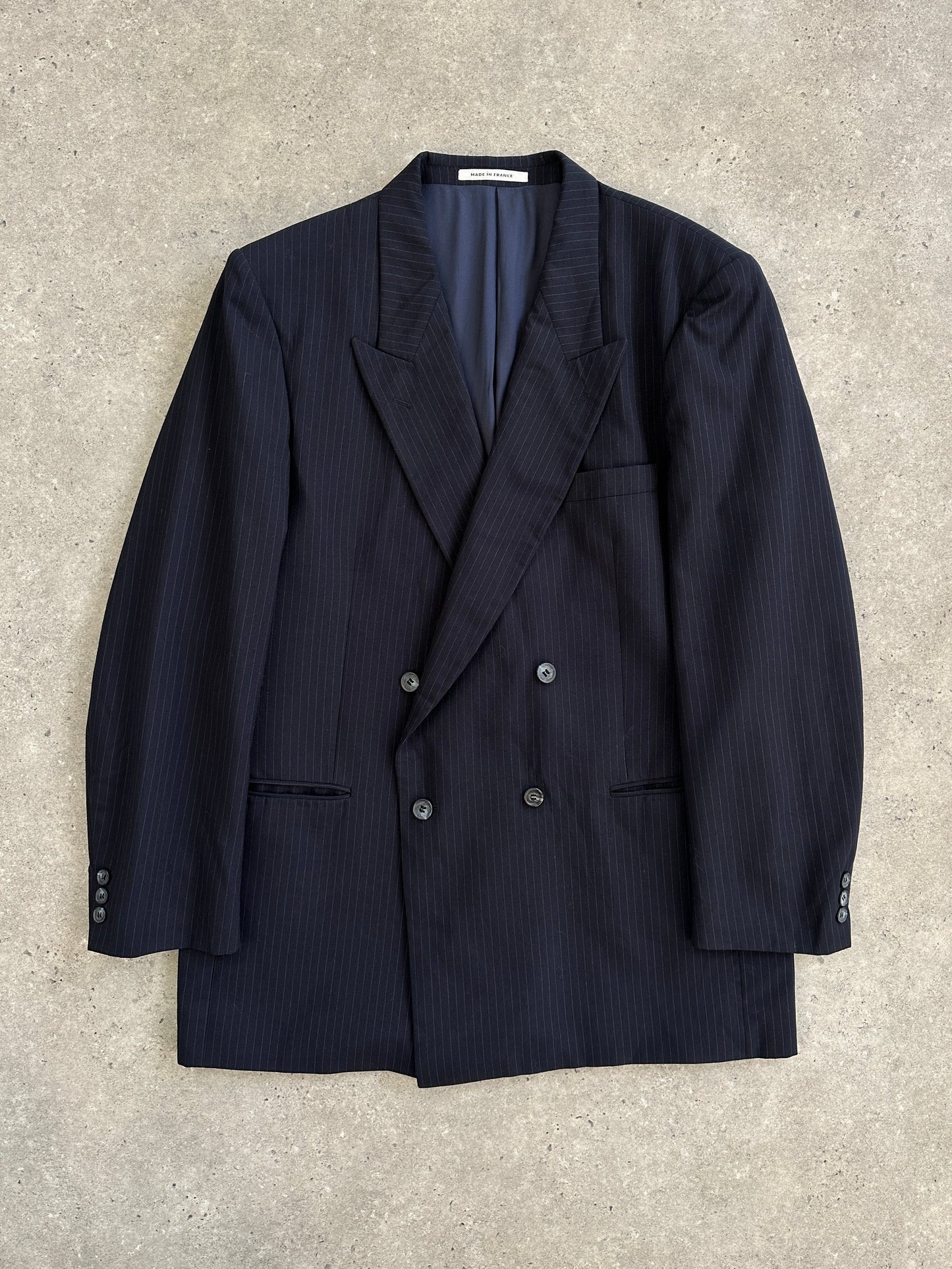 Yves Saint Laurent Menswear 1990s Pure Wool Double Breasted Blazer - 42R/XL