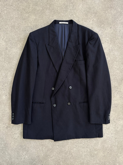 Yves Saint Laurent Menswear 1990s Pure Wool Double Breasted Blazer - 42R/XL