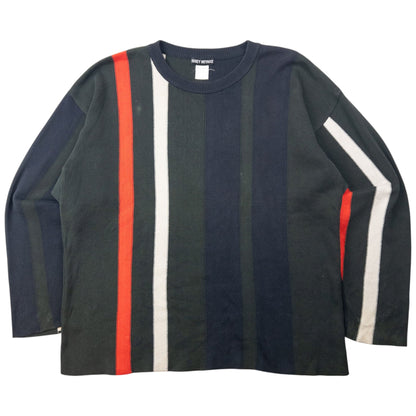 Vintage 90s Issey Miyake Striped Jumper Size XL | XL, Multicolour