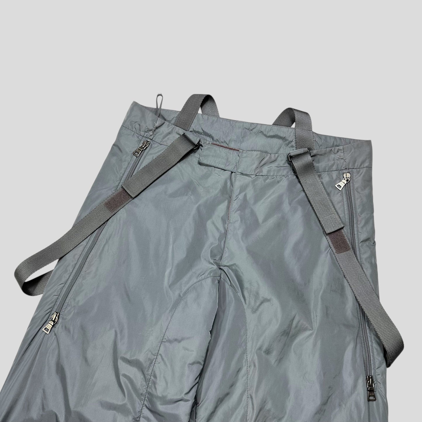 Prada Sport AW99 Bondage Strap Astro Nylon Padded Ski Trousers - IT50