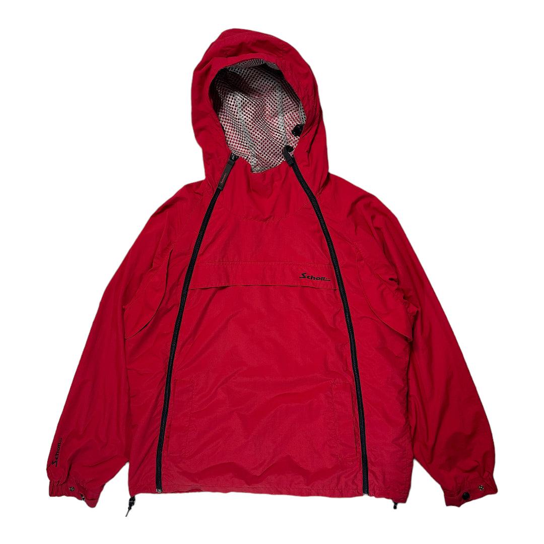 2000s Schott NYC Asymmetrical Red Zip Jacket - Known Source