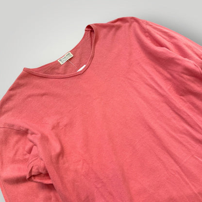 2000's Final Home V-Neck Long Sleeve T-Shirt M | O/S, Pink