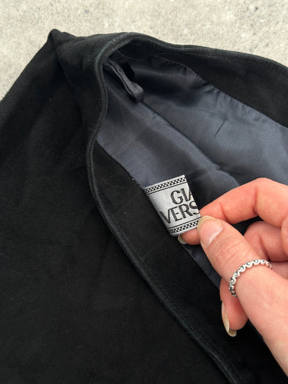 Gianni Versace 1990s Suede Mini Skirt - W30