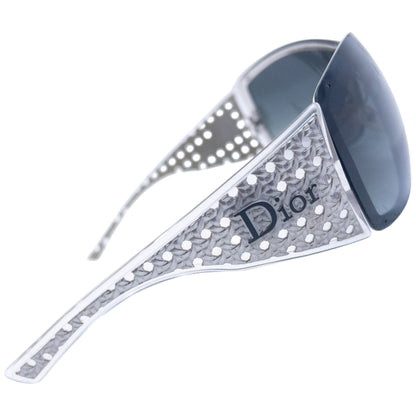 Vintage 2000s Dior Quadrille Shield Sunglasses