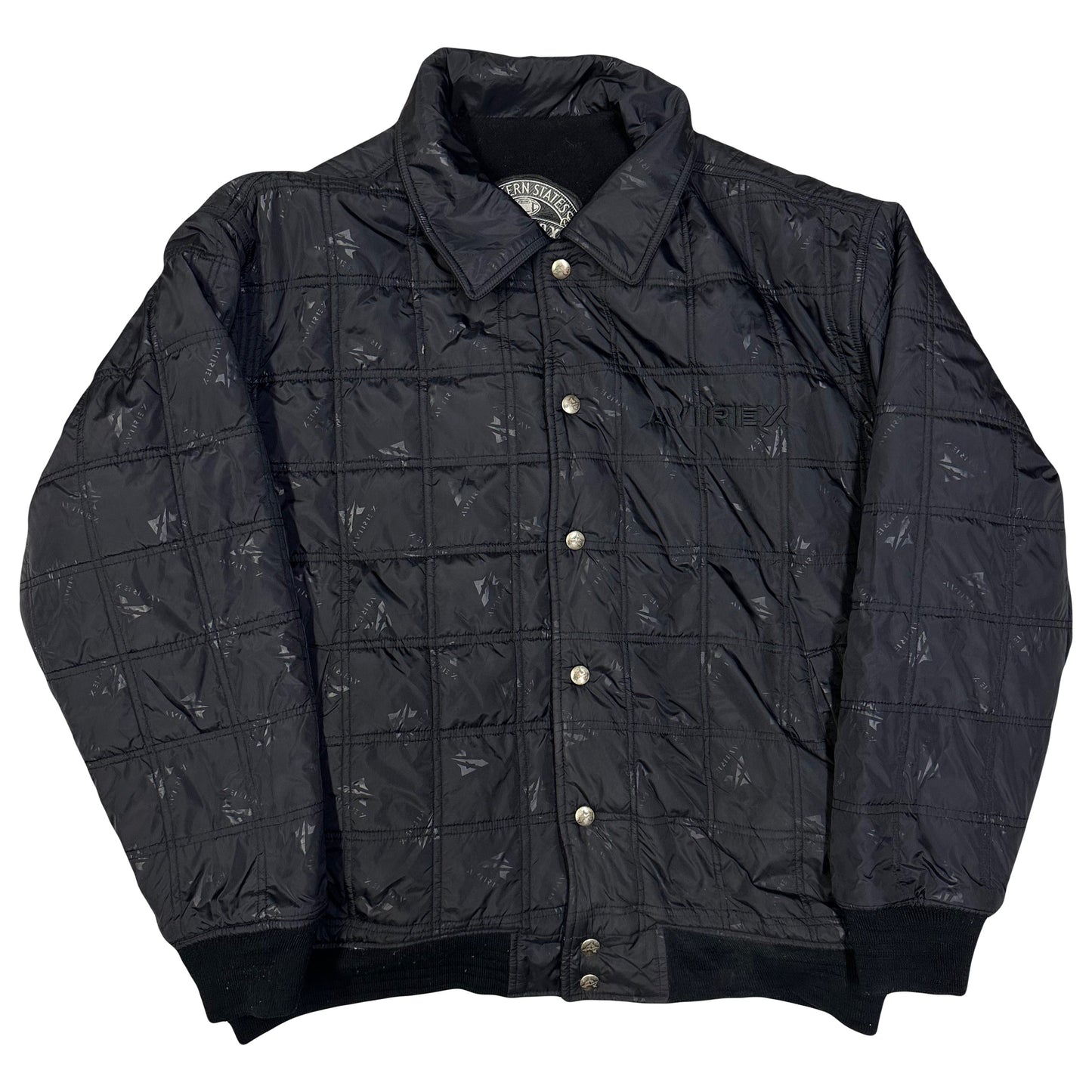 Avirex Reversible Wool & Nylon Jacket In Black ( XXL )