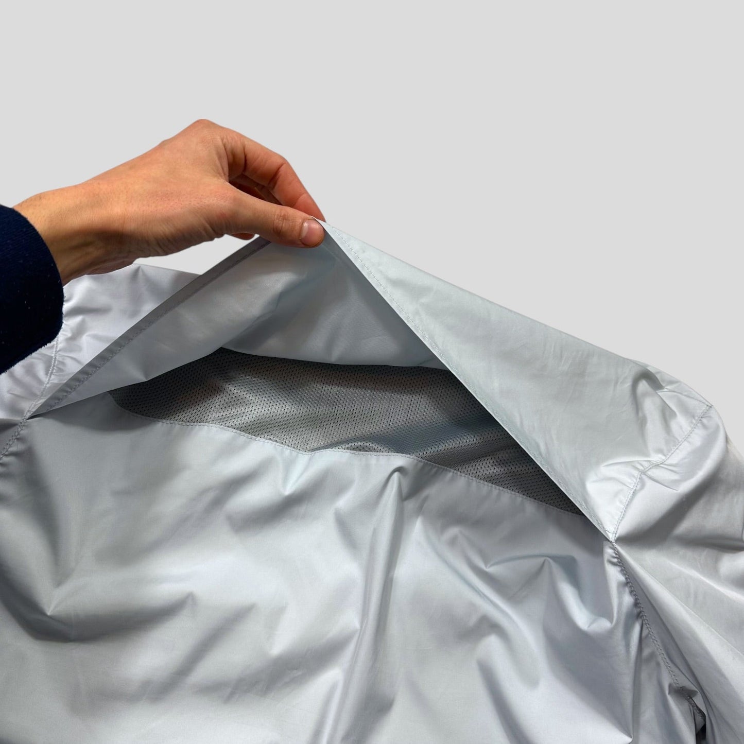 Prada Sport 00’s Ice Blue Stash Pocket Soft Nylon Work Jacket - IT52 (L)