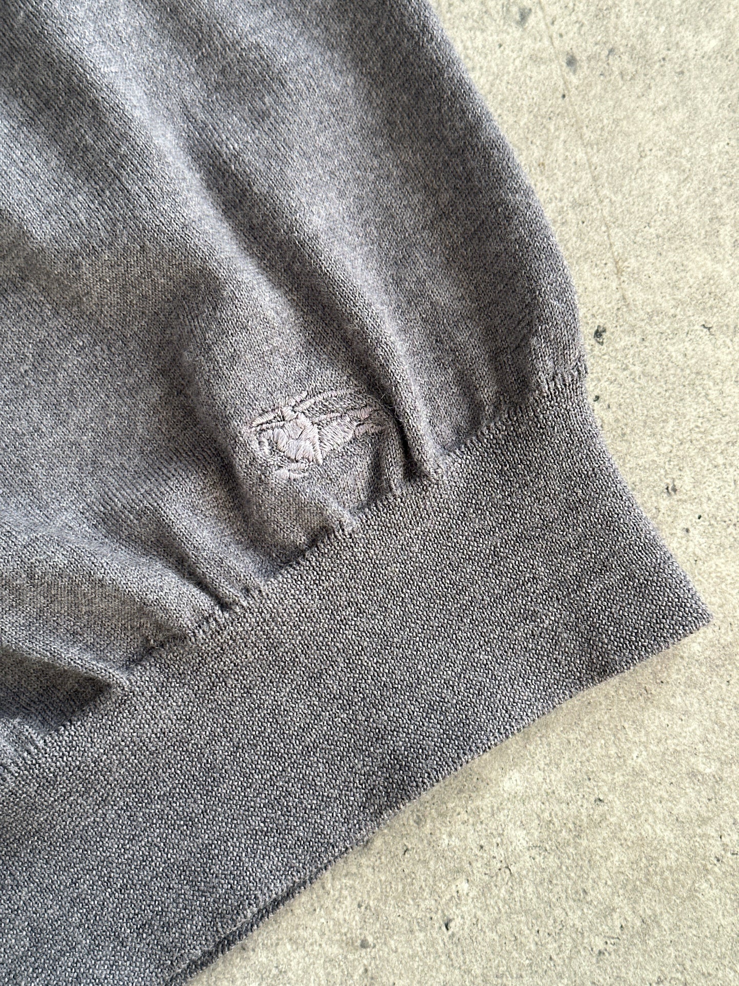 Burberry 2000s Pure Merino Wool Logo Knitted Jumper - M