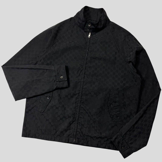 Gucci by Tom Ford 00’s Nylon Monogram GG Logo Black Jacket - IT54 (L/XL)
