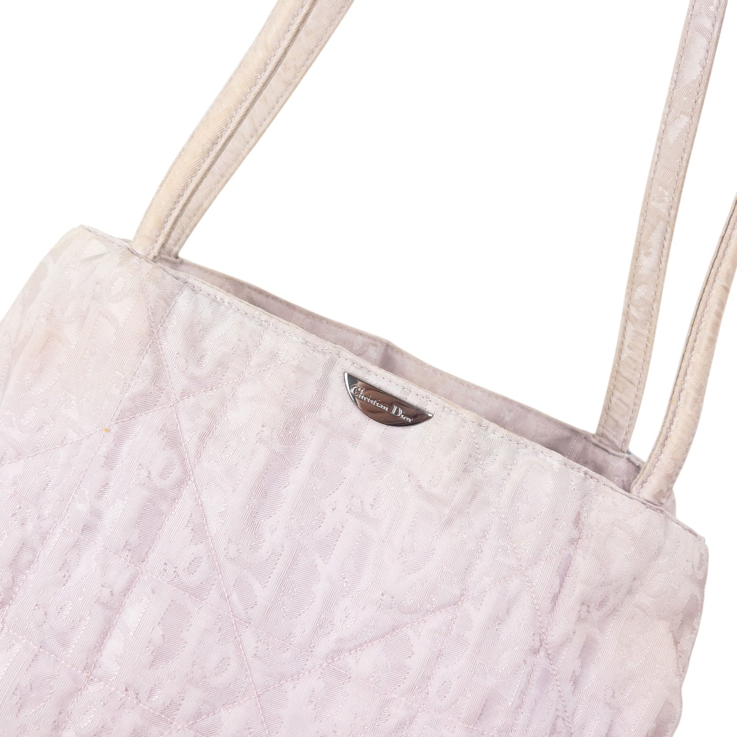 Vintage 2000s Dior Monogram Shoulder Bag | O/S, Pink