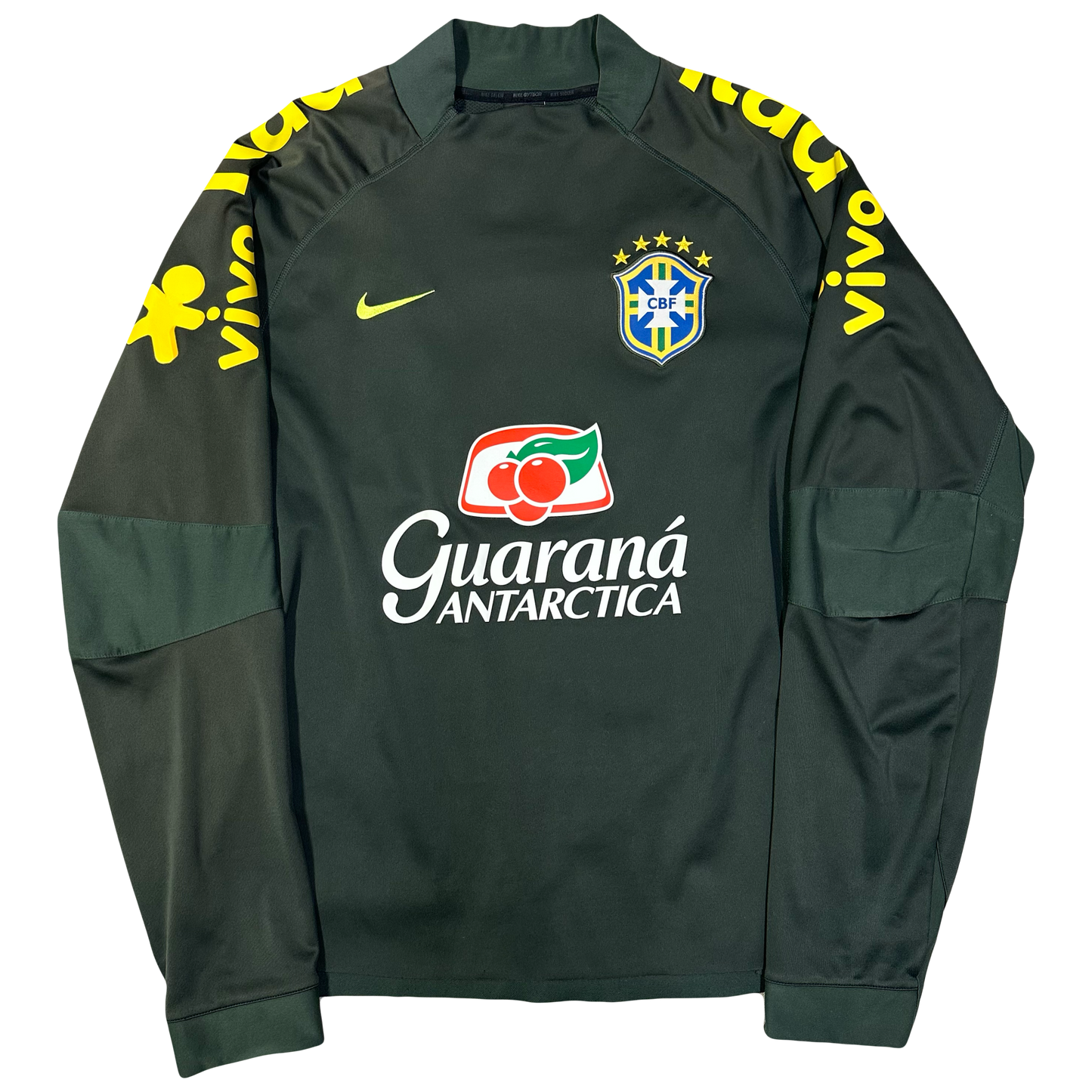 Nike Brazil 2014/15 Training Sweatshirt In Green ( XL )