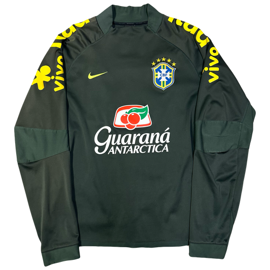 Nike Brazil 2014/15 Training Sweatshirt In Green ( XL )
