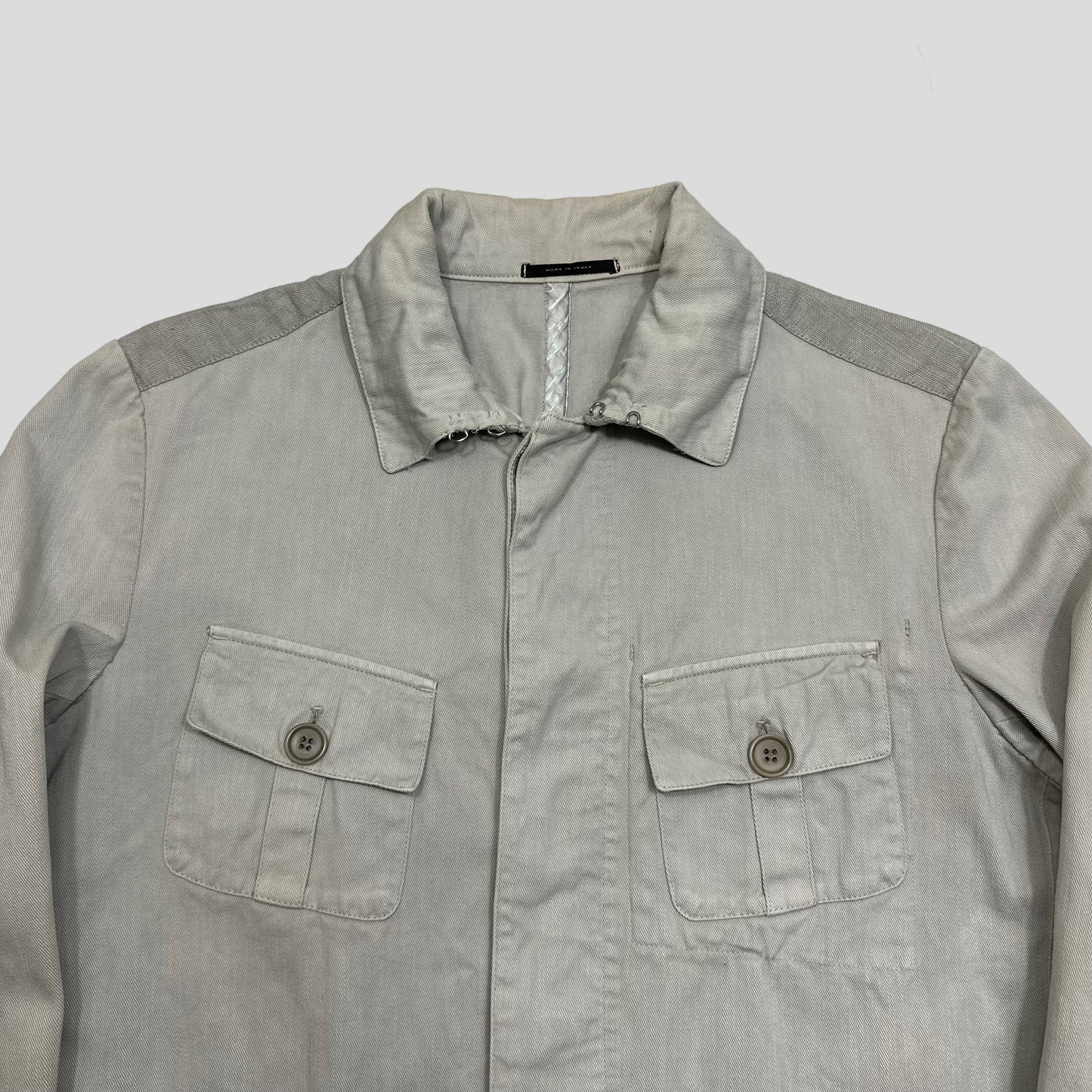 CP Company SS06 Grey Multipocket Cotton Work Jacket - IT50 | Default Title, Grey