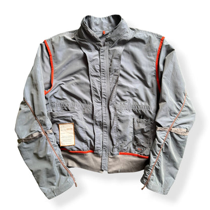 2000's Hugo Boss 'Orange' Iridescent Nylon Bomber (M) | Medium, Blue