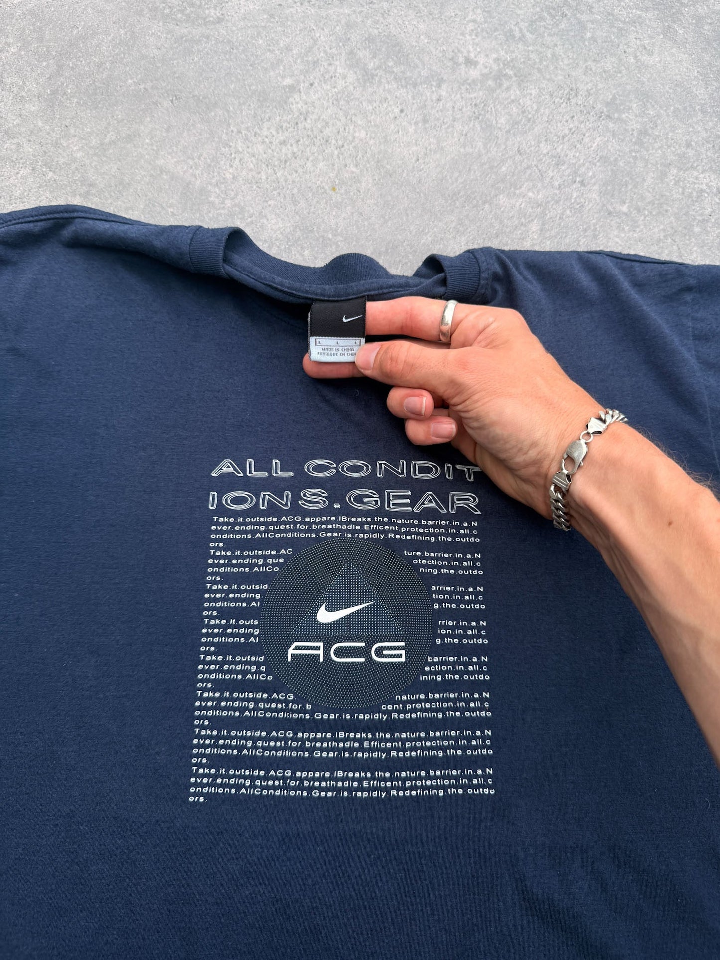 nike acg 2001 heavyweight graphic t-shirt (l) | Default Title, Red