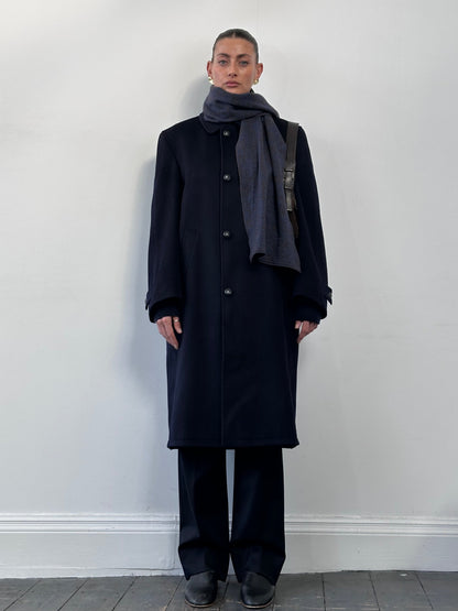 Vintage Wool Alpaca Single Breasted Coat - L