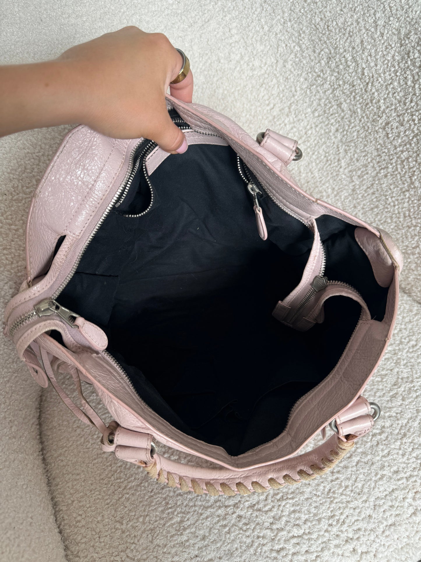 S/S 2014 Balenciaga Baby Pink City 2Way Handbag | O/S, Pink