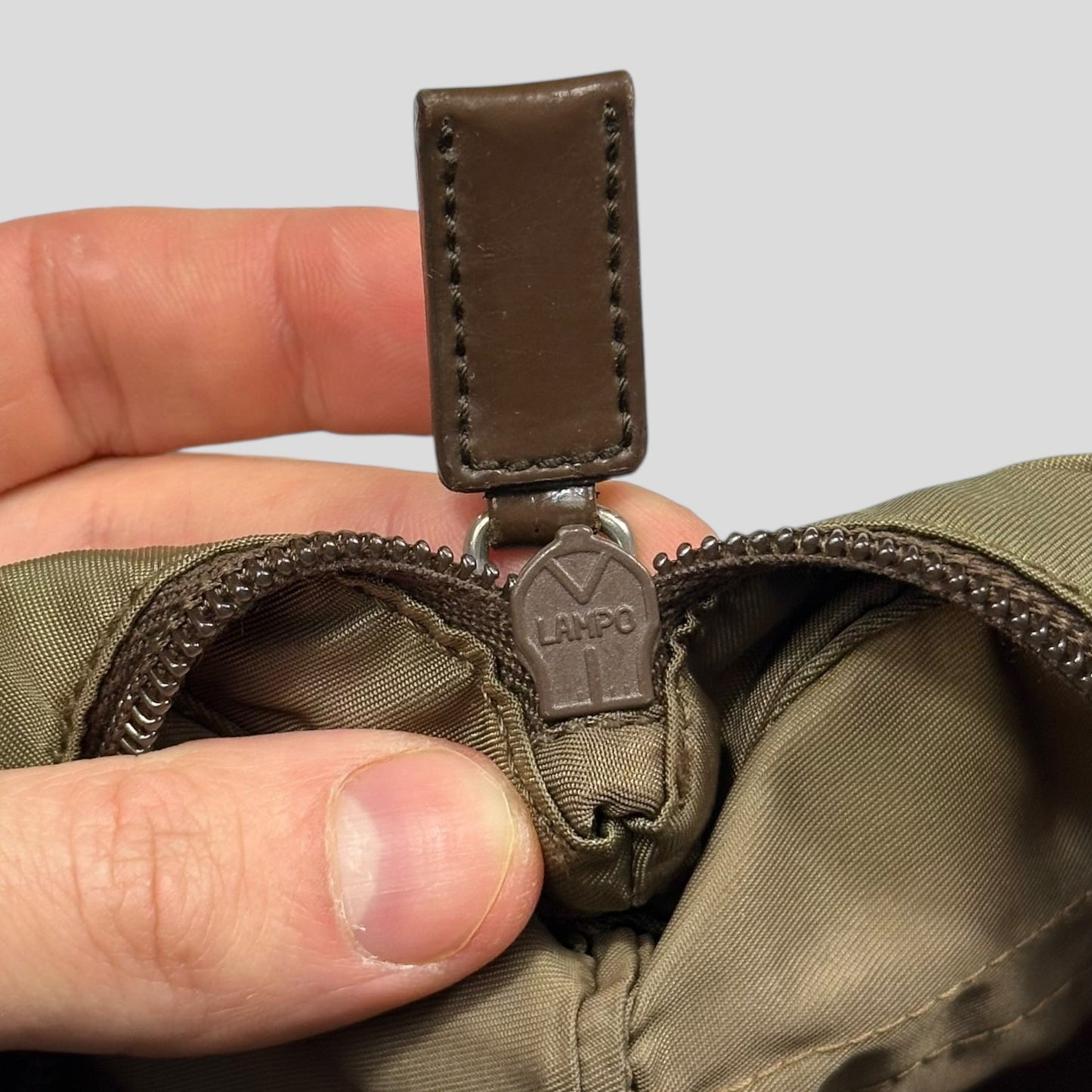 Prada Milano Tan Brown Nylon Crossbody Bag