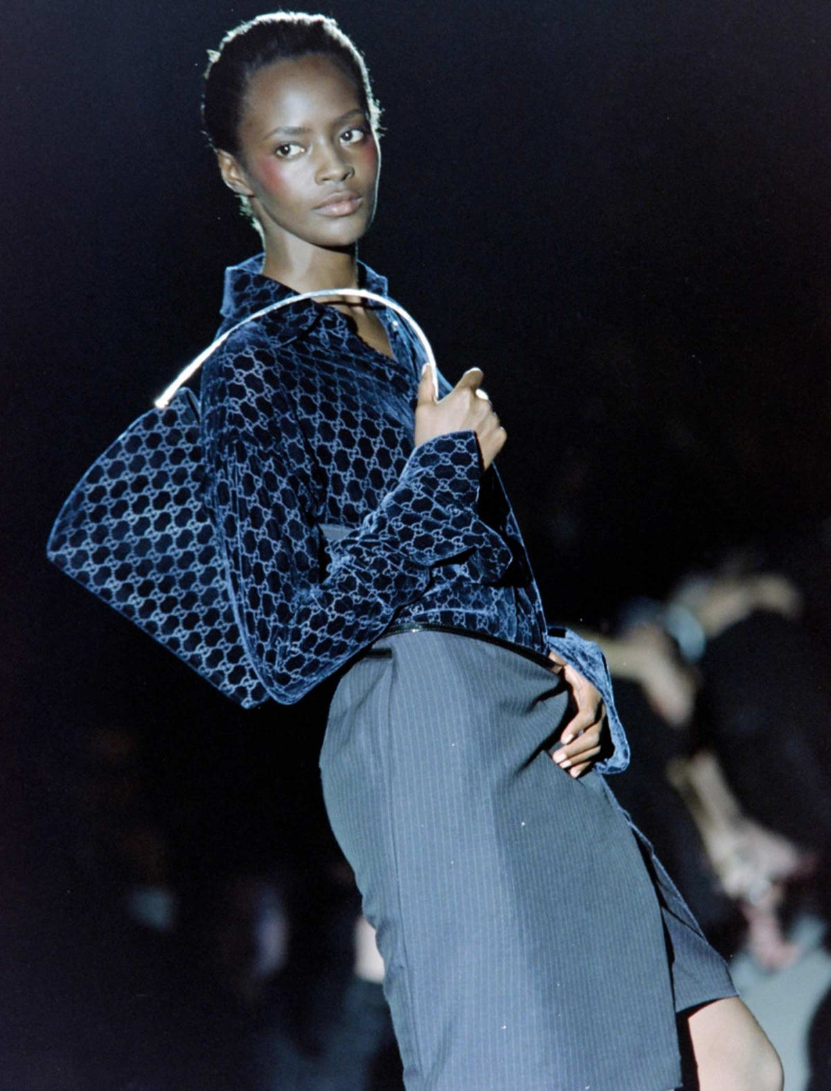FW 1997 Gucci by Tom Ford brown suede hobo bag | O/S, Brown
