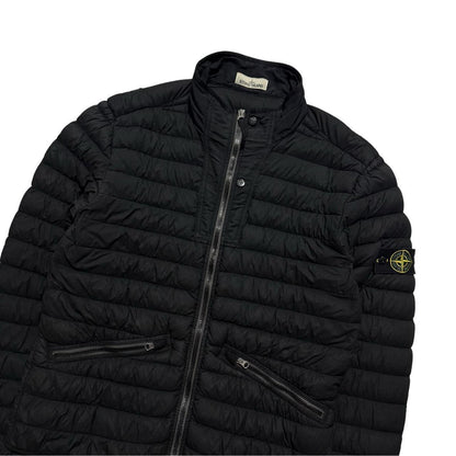 Stone Island Loom Woven Down Jacket | Medium, Black