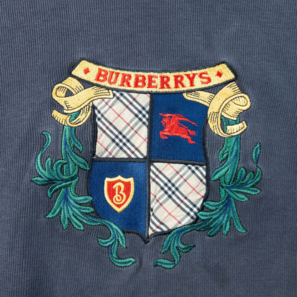 Vintage 90s Burberry Embroidered Sweatshirt Size XS | XS, Grey