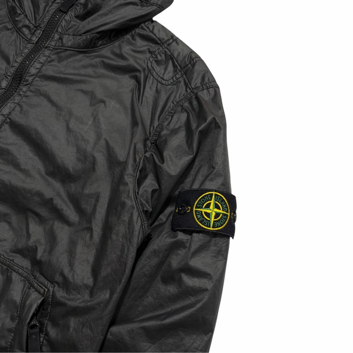 Stone Island Lamy Flock Jacket | Large, Black