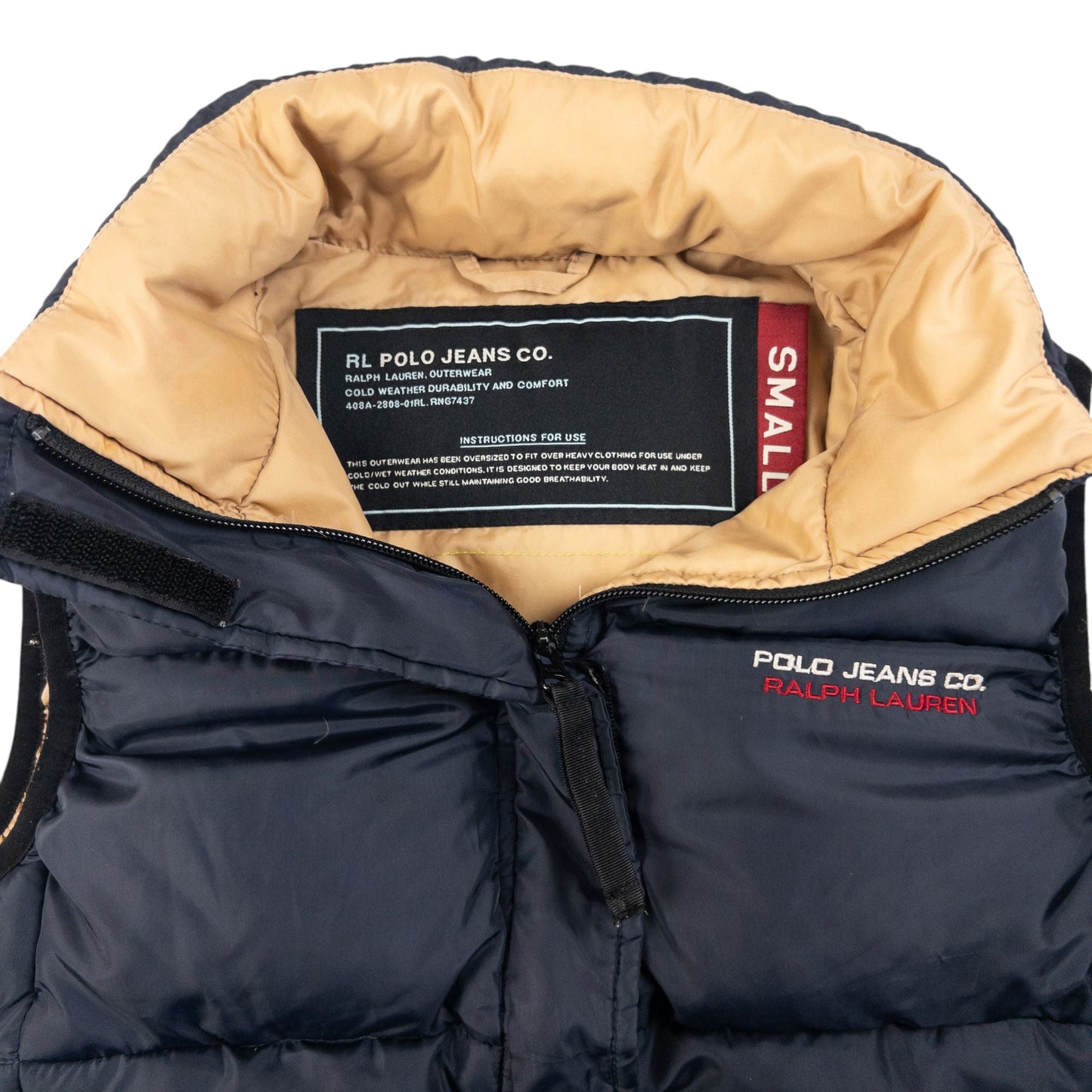 Vintage Ralph Lauren Polo Jeans Puffer Gilet Women's Size S