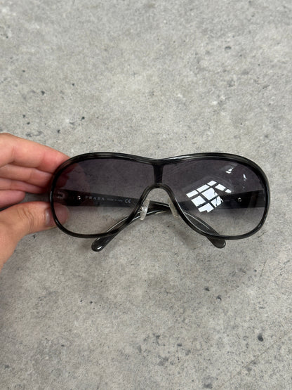 Prada 2000s Wraparound Shield Sunglasses