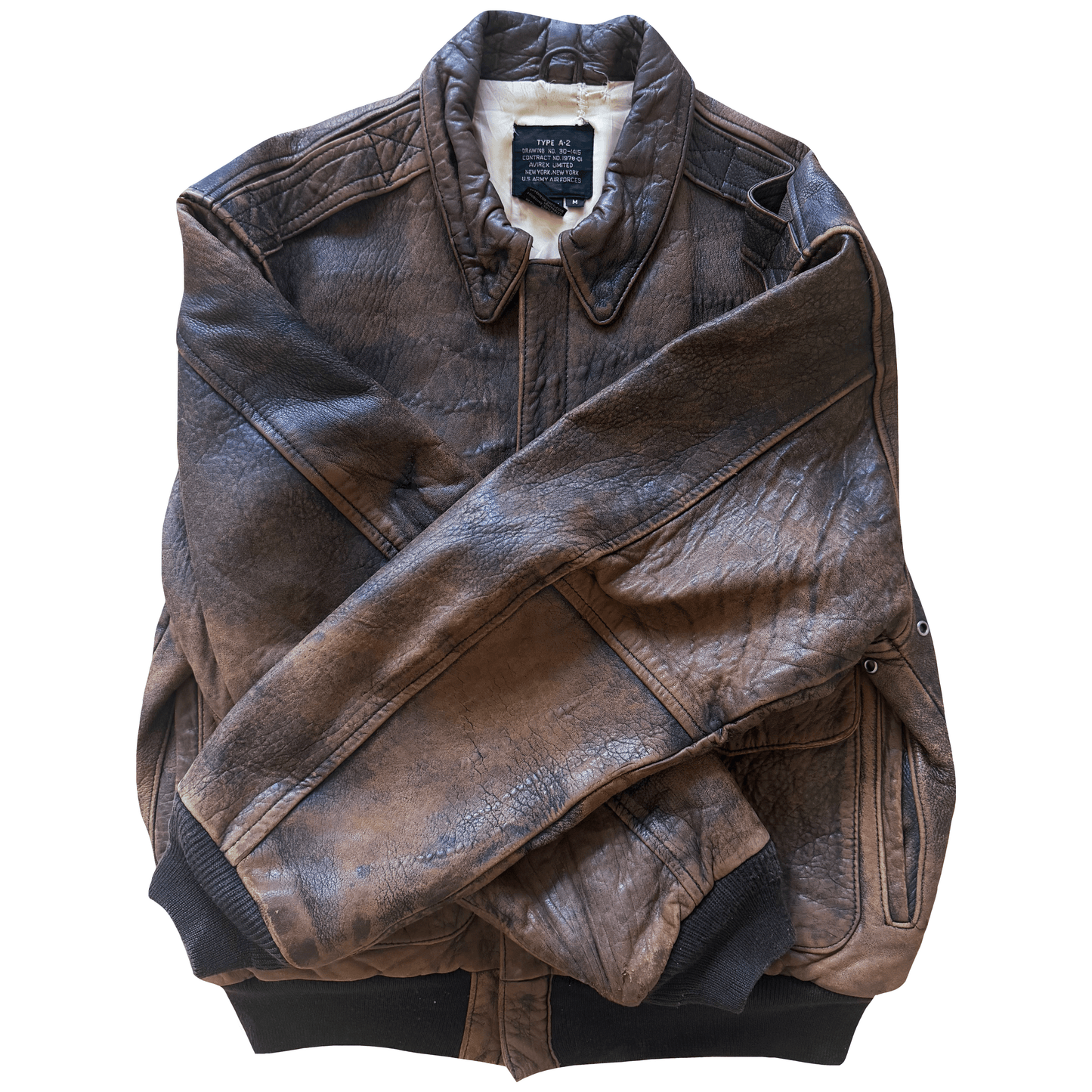 Avirex 1988 Original A2 Leather Flight Jacket - M | Medium, Brown