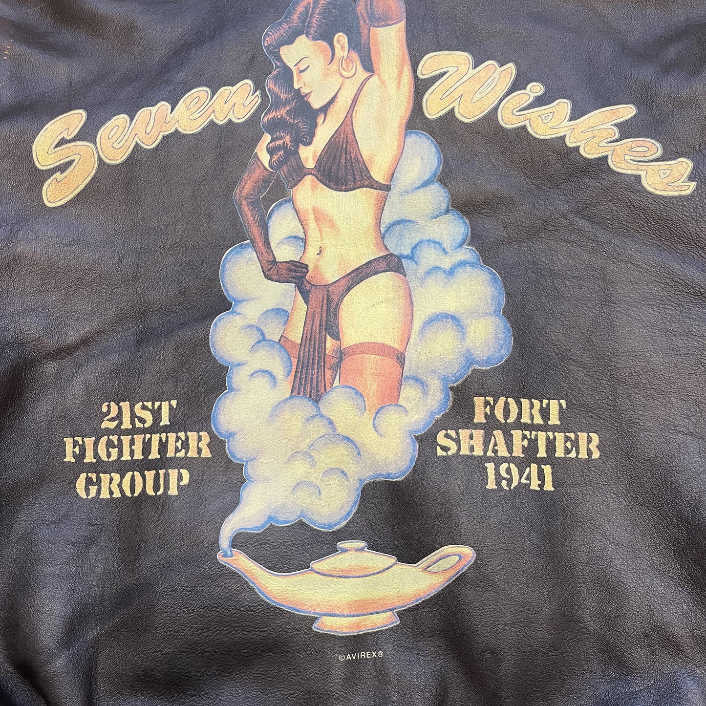 Avirex 'Seven Wishes' A2 Leather Flight Jacket - L