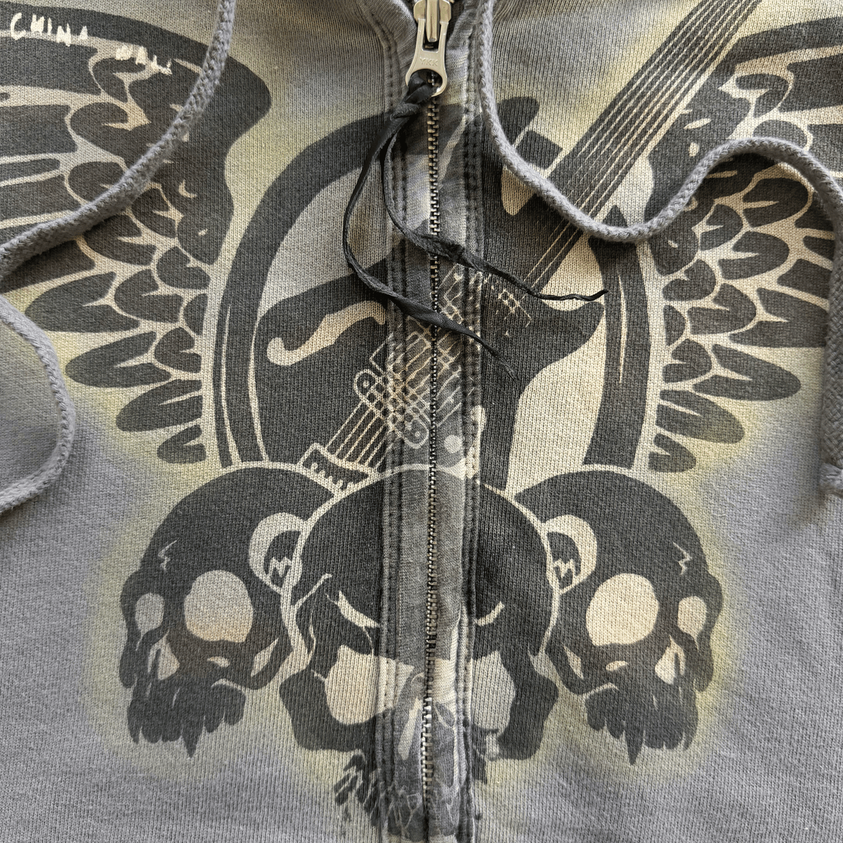 The Great China Wall 'Rocker' Sleeveless Hoodie - XS | XS, Grey