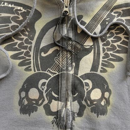 The Great China Wall 'Rocker' Sleeveless Hoodie - XS | XS, Grey