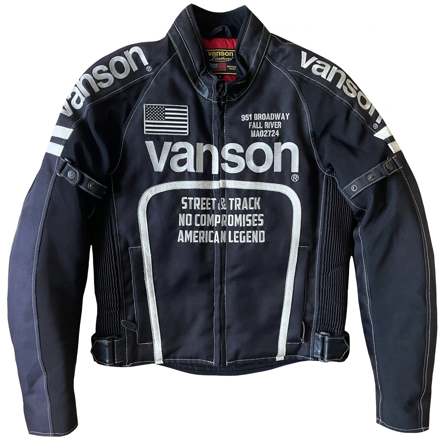 Vanson Leathers Motorcycle Mesh Racing Jacket - M
